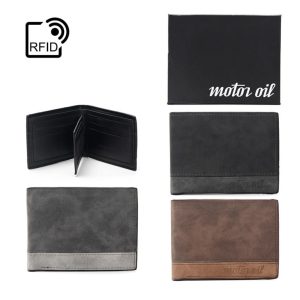 BILLETERA HOMBRE MOTOR OIL RFID CON CAJA DE PRESENTACION 100335