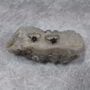 ANILLO PLATA 925 PIEDRA EN FORM DE FLOR 11AN09791