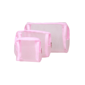 PORTACOSMETICO PARA MUJER 3 UNIDADES TELA RED LA CHAPELLE 12UO7240