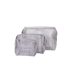 PORTACOSMETICO PARA MUJER 3 UNIDADES TELA RED LA CHAPELLE 12UO7240