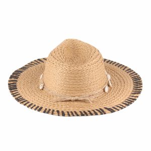 SOMBRERO CAPELINA CON CARACOLES DE RAFIA LA CHAPELLE 12UO7466