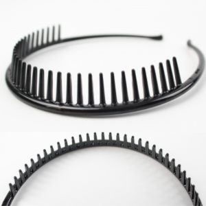VINCHA FINA CON DIENTES LARGOS COLOR NEGRO 3161A1