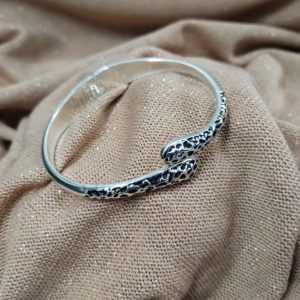PULSERA ESCLAVA ACERO BLANCO LABRADA ESTILO BVLGARI VIBORA SERPIENTE SNAKE 512-24