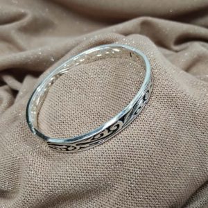 PULSERA ESCLAVA ACERO BLANCO labrada 512-27