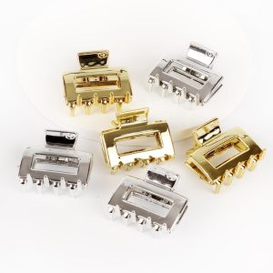 BROCHE CALADO BOMBE CAREY METALIZADO 6074m1