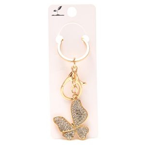 LLAVERO CHARM STRASS MARIPOSA AX-1378-07