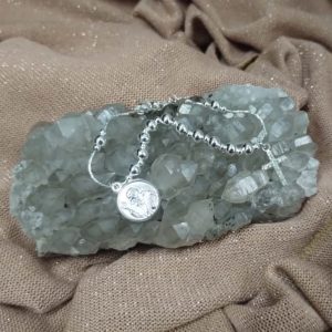 PULSERA ACERO BLANCO CRUZ CON SAN BENITO P5430
