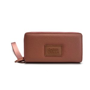 BILLETERA PARA MUJER LARGA DE 1 COMPARTIMENTO CON CIERRE. INCLUYE LLAVERO CHARMS. MARCA BAGCHERRY. SKU 267030. MATERIAL: PU GRANEADO