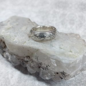 29AN06315 ANILLO DE PLATA 925 INFLADO ALIANZA CON TERMOFORMADO GUARDA