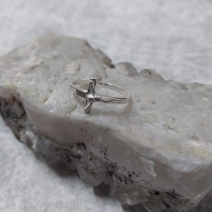 31058 ANILLOS PLATA CRUZ CON CRISTO