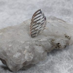 ANILLO PLATA 925 ROMBO CALADO A312