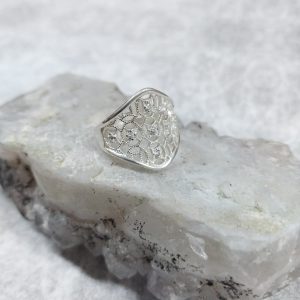 ANILLO PLATA CON PIEDRAS ZIRCONES CRISTAL A771