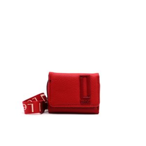 B1007 BILLETERA CORTA PARA MUJER DE LA MARCA LEBLÚ. CONFECCIONADA EN ECO CUERO PU RUGOSO