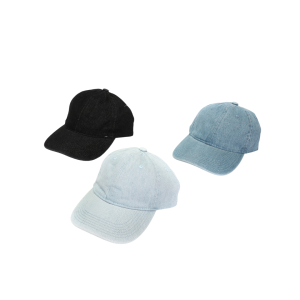 SKU 34UM4607 GORRA DE MATERIAL DENIM O JEANS UNISEX DE LA MARCA LA CHAPELLE CON VISERA CURVA