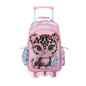 SKU BT310 MOCHILA INFANTIL PARA ESCUELA PRIMARIA PARA NENA CON CARRO DE 18" DE LA MARCA CHIMOLA. PERSONAJE CHITA