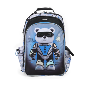 BT322 MOCHILA INFANTIL CHIMOLA BEARBOT ESPALDA 18"