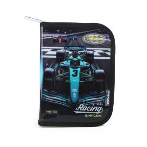 CARTUCHERA INFANTIL RIGIDA RACING CAR CHIMOLA SKU BT344
