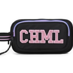 CARTUCHERA CANOPLA UNIVERSITY CHIMOLA SKU FS136 DE COLOR NEGRO