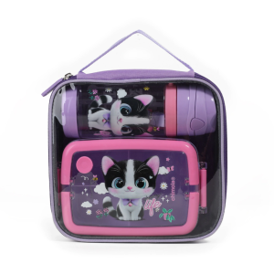 SET LUNCH BOX CHIMOLA CAT BZ145