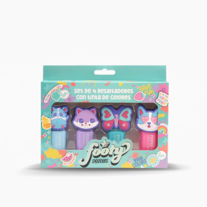 SET DE RESALTADORES DE COLOR ANIMALS FOOTY LIB101