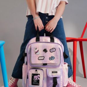 MOCHILA ESPALDA 17" GLOWING CHIMOLA LIGHT PURPLE TR222