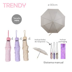 PARAGUAS CORTO MANUAL TRENDY 29007