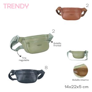 RIÑONERA ESTILO URBANA PARA MUJER CONFECCIONADA EN SIMIL CUERO 31840