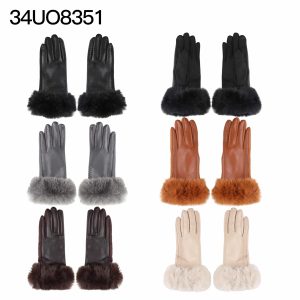 GUANTES PRIMERA DAMA CON PU Y PIEL LA CHAPELLE 34UO8351