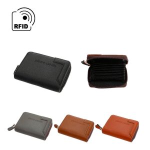 TARJETERO PARA HOMBRE PIERRE CARDIN ESTILO LIBRITO PC720