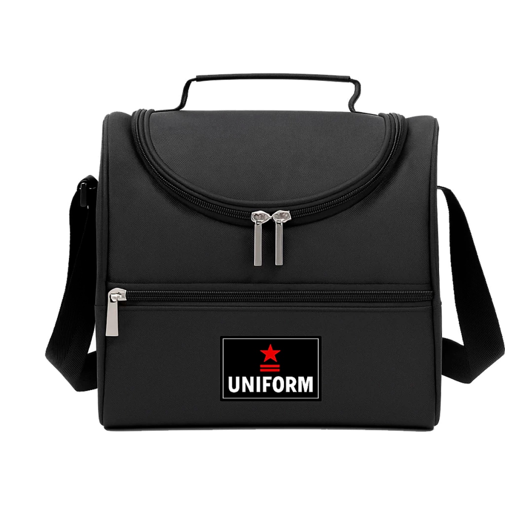 LUNCHERA TERMICA SIMPLE NEGRA UNIFORM POR MAYOR 11/17006