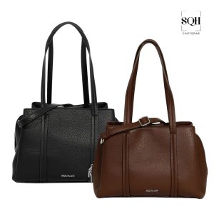 CARTERA TOTE SQUASH CON DOBLE COMPARTIMENTO 40260 VENTA MAYORISTA DE CARTERAS