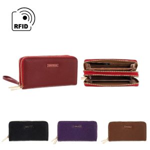 BILLETERA MUJER DOBLE COMPARTIMENTO AGARRATE CATALINA ACBIINV2634