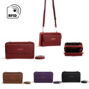 VENTA POR MAYOR DE BILLETERAS DE MUJER PORTA CELULAR AGARRATE CATALINA ACBIINV2662