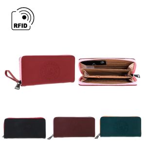 BILLETERA MUJER LARGA DE 1 COMPARTIMENTO DE LA MARCA AGARRATE CATALINA. VENTA POR MAYOR DE BILLETERAS. ACBIINV2668