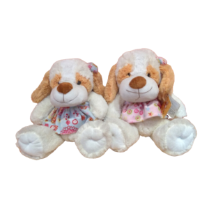 PELUCHE INFANTIL PERRO CON FALDA C7225