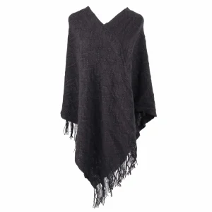 PONCHO PARA MUJER TEJIDO ZIG ZAG CON FLEOCS 34UO8385