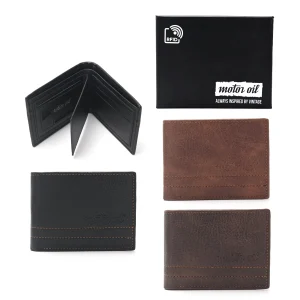 BILLETERAS PARA HOMBRES POR MAYOR CON PROTECCION RFID MOTOR OIL 100403