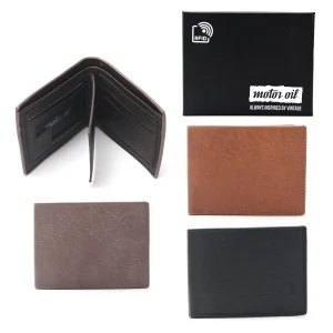 BILLETERAS PARA HOMBRES POR MAYOR CON PROTECCION RFID MOTOR OIL 100404