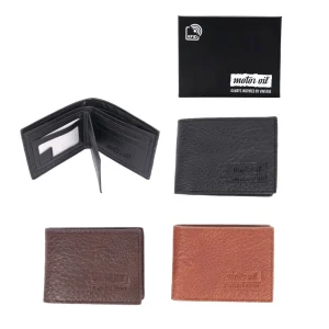 BILLETERAS PARA HOMBRES POR MAYOR CON PROTECCION RFID MOTOR OIL 100406