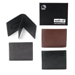 BILLETERAS PARA HOMBRES POR MAYOR CON PROTECCION RFID MOTOR OIL 100407