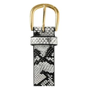 CINTO MUJER ANIMAL PRINT REPTIL W107 CON HEBILLA DORADA