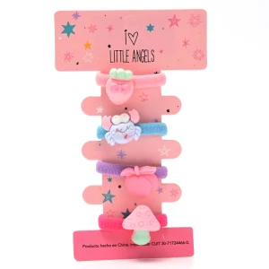 COLITAS PELO FORMIS LITTLE ANGEL FLOR 4 UNIDADES PL-1606-08