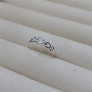 ANILLO CORAZONES CALADOS PLATA 925 310088