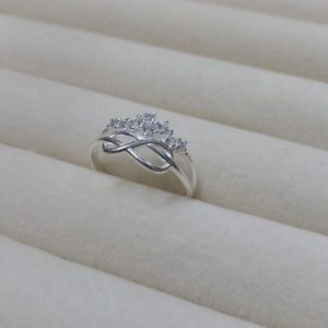 ANILLO INFINITO ZIRCONES PLATA 925 310045