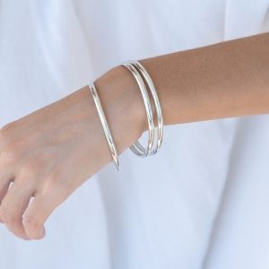 PULSERA ESCLAVA PLATA 5MM esclava5